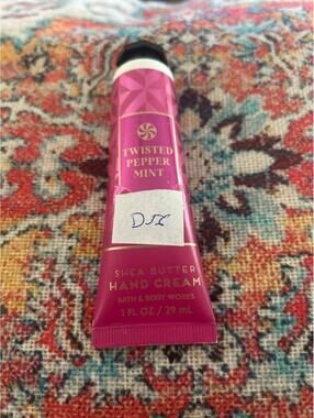 D56 1 Bath and Body Works hand cream 1 oz twisted pepper mint